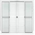 Porta Balcão 6 Folhas 210x200 Branco C/Trinco