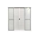 Porta balcão 6 folhas 210x200 branco com trinco linha 20