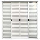 Porta Balcao 6 Folhas Aluminio branco C/trinco 2,10x2,00