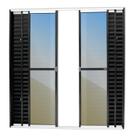 Porta Balcão 6 Folhas Super 25 Vidro Reflex 210cm X 200cm Brimak Porta Balcão 6 Folhas Super 25 Vidro Reflex 210cm X 200cm Brimak