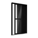 Porta Balcão de Aluminio 3 Folhas 213x150 Riobras Aluminio