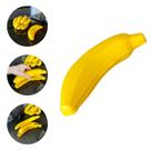 Porta Banana Amarelo Portátil Pote Plástico Resistente para Escola e Trabalho Porta Banana Amarelo Portátil Pote Plástico Resistente para Escola e Trabalho