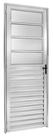 Porta Basculante Alumínio Brilhante 2,10x0,80 L.25 Lado Direito