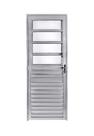 Porta Basculante Alumínio Brilhante Branco ou Preto Linha 25