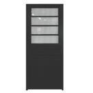 Porta Basculante Alumínio Preto 2.10 x 0.80 Lado Esquerdo - PTORD2236E - HALE