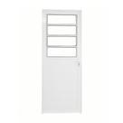 Porta Basculante Lambril Alumínio Branco 2.10 x 80 Lado Direito Hale