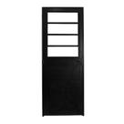 Porta Basculante Lambril Alumínio Preto 2.10 x 80 Lado Direito Hale