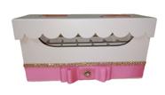 Porta Batom Mdf Decorado 14div Com Fita E Strass