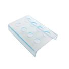 Porta Batoque Acrílico Retangular Transparente com 8 Furos para Batoque Médios e Pequenos