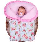 Porta Bebê Saco De Dormir Menina Quentinha Charmosa Verde