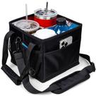 Porta-bebidas reutilizável Savvy Lyfe, 4 xícaras, isolado com alça