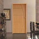 Porta Belíssima 6 Imbuia Batente Ecológico 11cm Fechadura Taco de Golfe 210x82cm Lado Direito Rodam