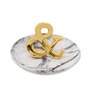 Porta Bijuteria Decorativo em Cerâmica - Dourado - Mart Porta Bijuteria Decorativo em Cerâmica - Dourado - Mart