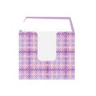 Porta bloco de papel lilas confetti