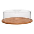 Porta Bolo Bambu Com Tampa 28cm Ecokitchen Class Home