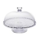 Porta Bolo com Cúpula de Vidro 29cm Hauskraft Centro de Mesa com Pé Jordana Decorativo