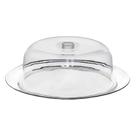 Porta Bolo com Prato Inox View - Mek