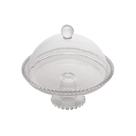 Porta Bolo Torta Com Tampa Cristal Pearl Wolff 20cm