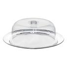 Porta Bolos View Com Prato Base Inox Boleira Cúpula Acrílico - Kadê