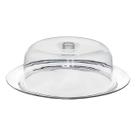 Porta Bolos View Com Prato Base Inox Boleira Cúpula Acrílico