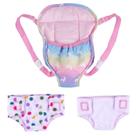 Porta-Bonecas BABESIDE com 2 Fraldas - Para Bonecas de 30 a 45 cm