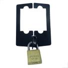 Porta Cadeado Fechadura Para 1520 Vidro Vidro Preto