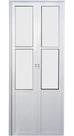 Porta Camarão Lambril Branca C/vidro C/trinco 2,10x70 Lado Direito