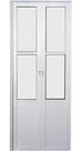 Porta Camarão Lambril Branca C/vidro C/trinco 2,10x80 Lado Esquerdo