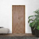 Porta Camarão Lisa Mescla Batente Ecológico 14 com Fecho Injetron 72cm X 210cm Direito Rodam