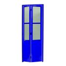 Porta Camarão Meia Lambril Meia Vidrão Linha 25 210x70cm Brimak Abertura Direita Azul Porta Camarão Meia Lambril Meia Vidrão Linha 25 210x70cm Brimak Abertura Direita Azul