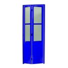 Porta Camarão Meia Lambril Meia Vidrão Linha 25 210x80cm Brimak Abertura Direita Azul Porta Camarão Meia Lambril Meia Vidrão Linha 25 210x80cm Brimak Abertura Direita Azul