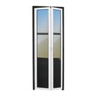 Porta Camarão Meia Lambril Meia Vidrão Linha 25 Vidro Reflex 210cm x 80cm Brimak Abertura Esquerda Mix Preto Porta Camarão Meia Lambril Meia Vidrão Linha 25 Vidro Reflex 210cm x 80cm Brimak Abertura Esquerda Mix Preto