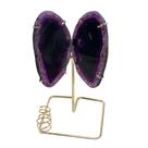 PORTA CANETA BORBOLETA EM AGATA ROXO 16cm PORTA CANETA BORBOLETA EM AGATA ROXO 16cm