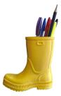Porta Caneta Bota Galocha Trecos Lápis Amarelo 14 Cm