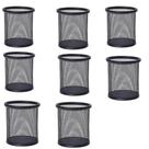 Porta Caneta, Porta Lápis, Porta Treco Kit c/ 8 Unds, Redondo, Aramado, Preto Porta Caneta, Porta Lápis, Porta Treco Kit c/ 8 Unds, Redondo, Aramado, Preto