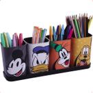 Porta Canetas Com Bandeja da Turma do Mickey 5 Pçs Colorido