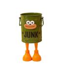 Porta-canetas Creative Cartoon Trash Can Design Plastic Porta-canetas Creative Cartoon Trash Can Design Plastic