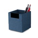 Porta Canetas e Objetos com Tecido Azul Porta Canetas e Objetos com Tecido Azul