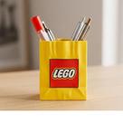 Porta-Canetas Estilo LEGO Saco de Papel 10 cm Organizador de Mesa Criativo Impressão 3D