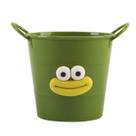 Porta-canetas Funny Cartoon Bucket Style Plastic Green 9x11cm Porta-canetas Funny Cartoon Bucket Style Plastic Green 9x11cm