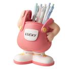 Porta-canetas, lápis de resina de desenho animado, organizador de mesa Lucky Porta-canetas, lápis de resina de desenho animado, organizador de mesa Lucky