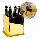 Porta Canetas Luxo Escritório Organizador Consultório Clinica Elegante Decorativo Mesa
