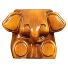 Porta-canetas, organizador de mesa de resina com design de elefante de 13 x 11 x 10 cm