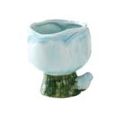 Porta-canetas, organizador de vasos de lápis com design de flores de cerâmica