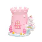 Porta-canetas Unicorn Castle Resin Pink em forma de coração 16cm Porta-canetas Unicorn Castle Resin Pink em forma de coração 16cm