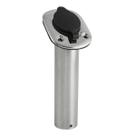 Porta Caniço Varas Em Aço Inox Embutir Inclinado c/ Tampa