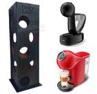 Porta capsulas Dolce Gusto MDF premium 20 unidades preto