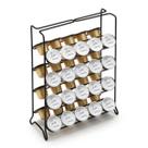 Porta Cápsulas Suporte Organizador 40 Café Nespresso Preto Balcão Cozinha Reforçado Aramado