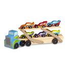 Porta-carros Toy Melissa & Doug Mega Race-Car com 6 carros de corrida