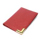 Porta Cartão Carteira Slim Pequena em Couro Legitimo Metal Dourado Road Seven